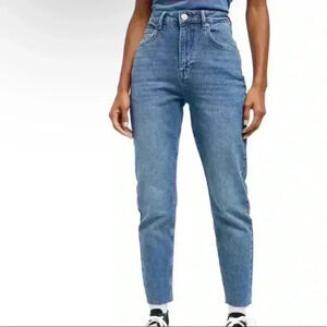 Lawman vintage raw hem high rise jeans